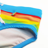 Retro Rainbow Swim Briefs